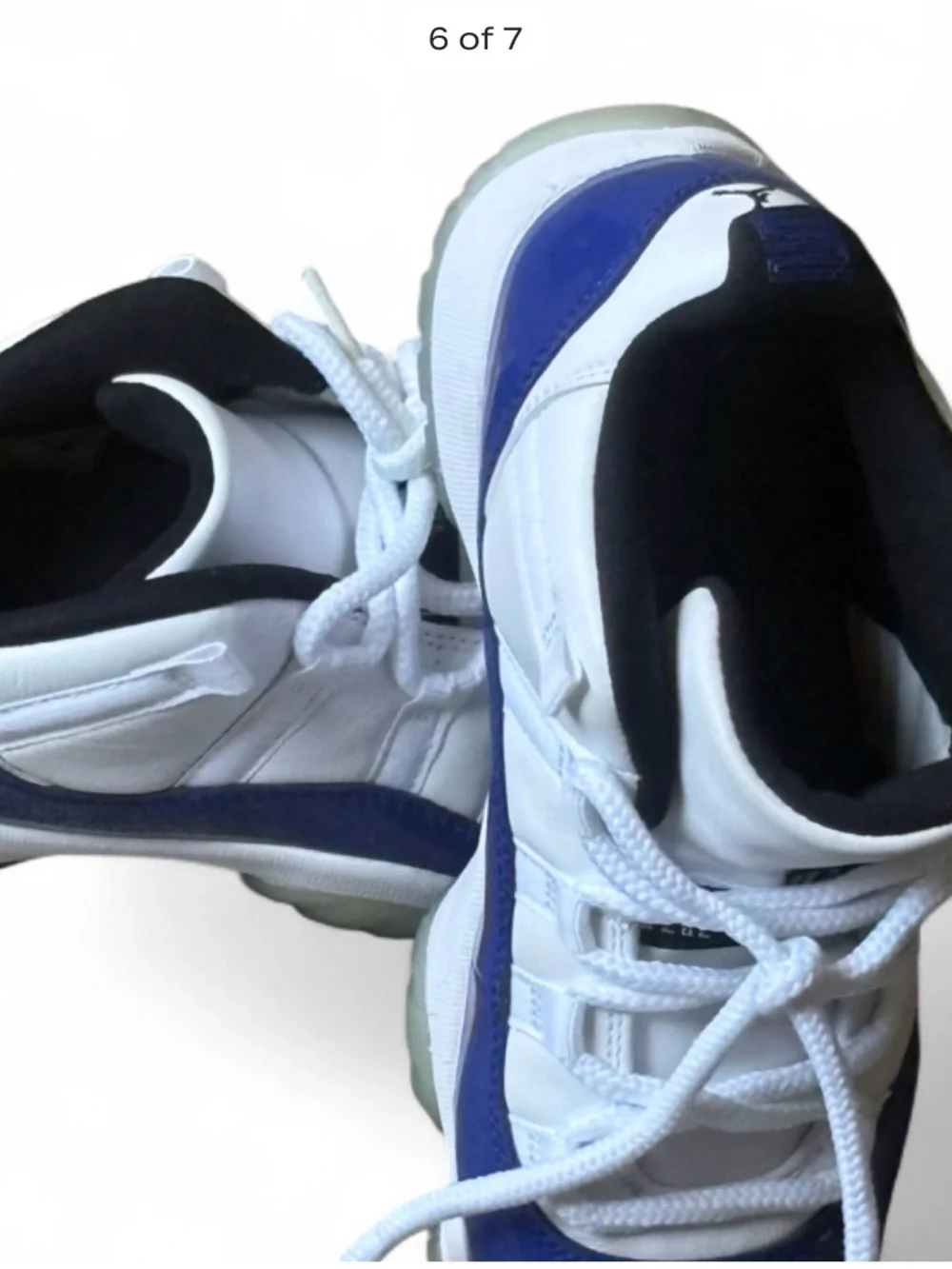 Jordan Men’s Athletic Shoes in White, Blue and Black